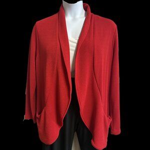 Chico Easy Wear Red Unlined Jacket-XL(Chico Size 3)